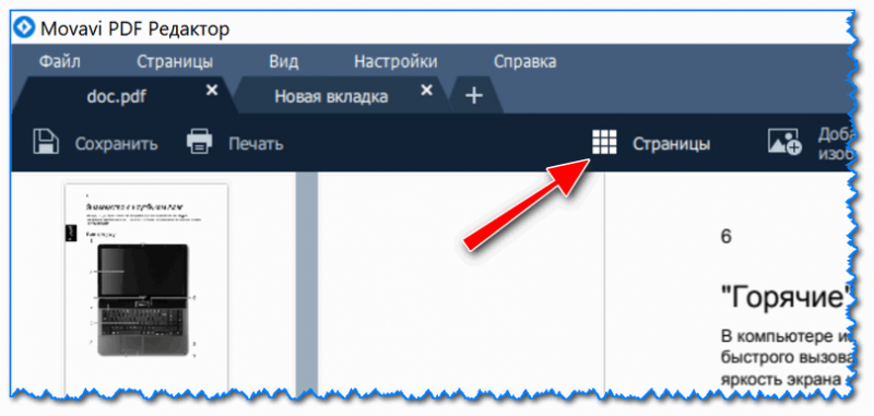 Страницы (обзор всего документа)